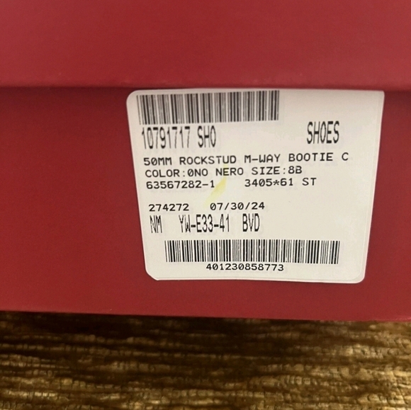 Valentino Garavani Boots Women's 8 Rockstud M-Way Black Leather Designer Luxury - Picture 11 of 12